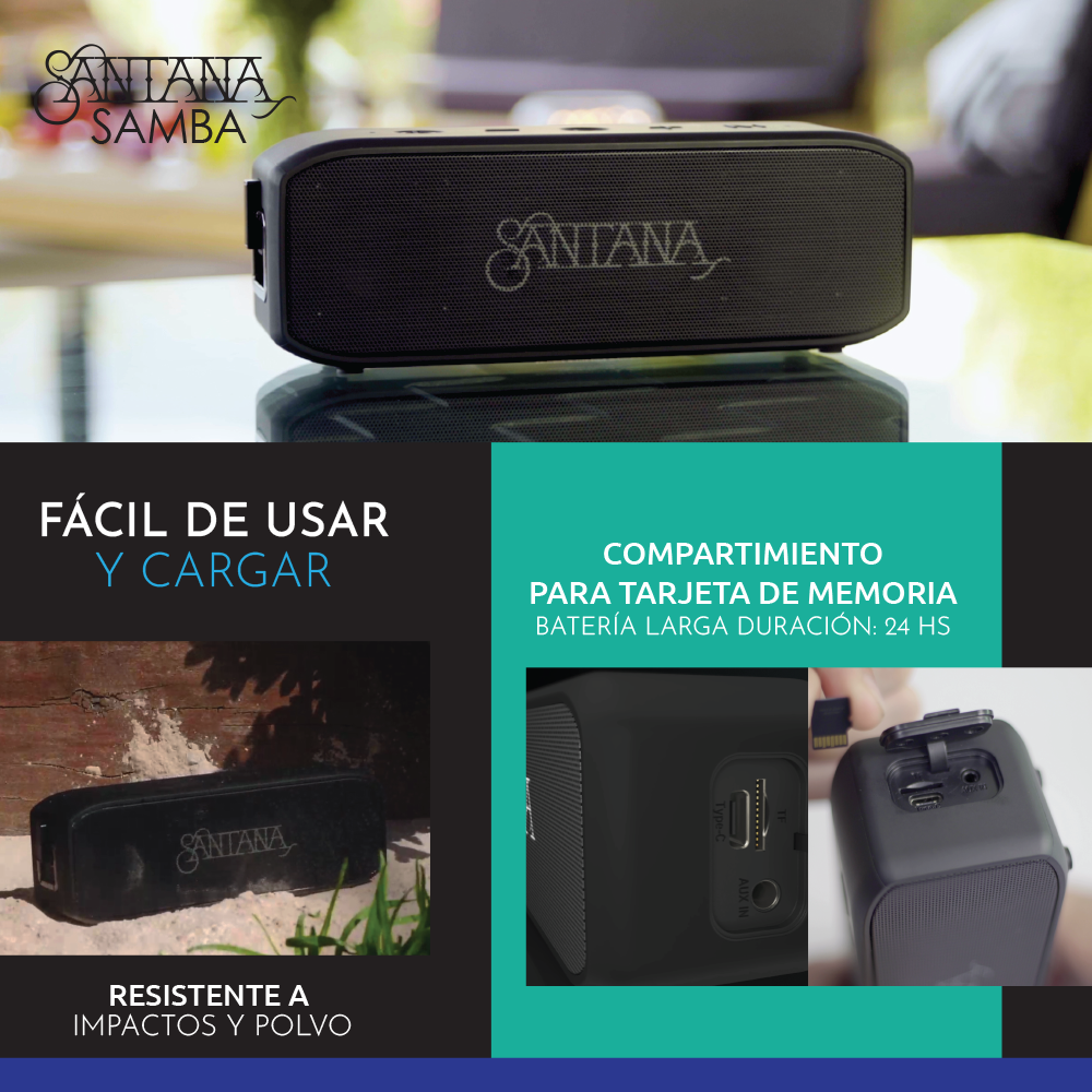 Parlante Bluetooth Santana Samba 5.1