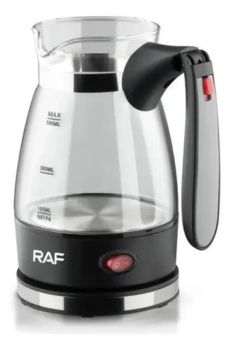 Cafetera Eléctrica Turca de Vidrio 500ml RAF 600W