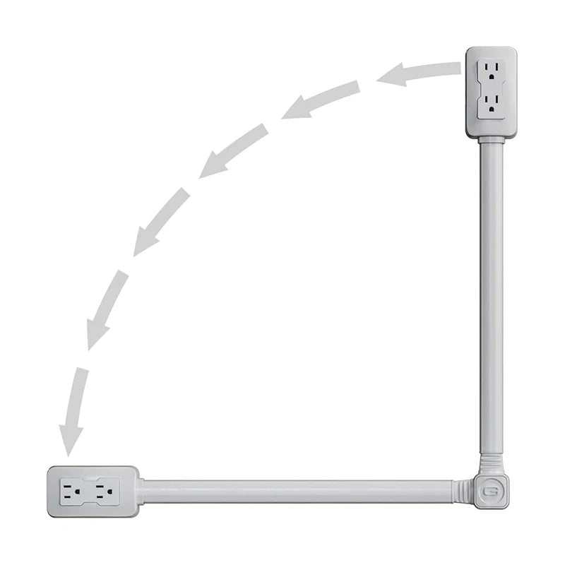 Toma corriente giratorio y extensible