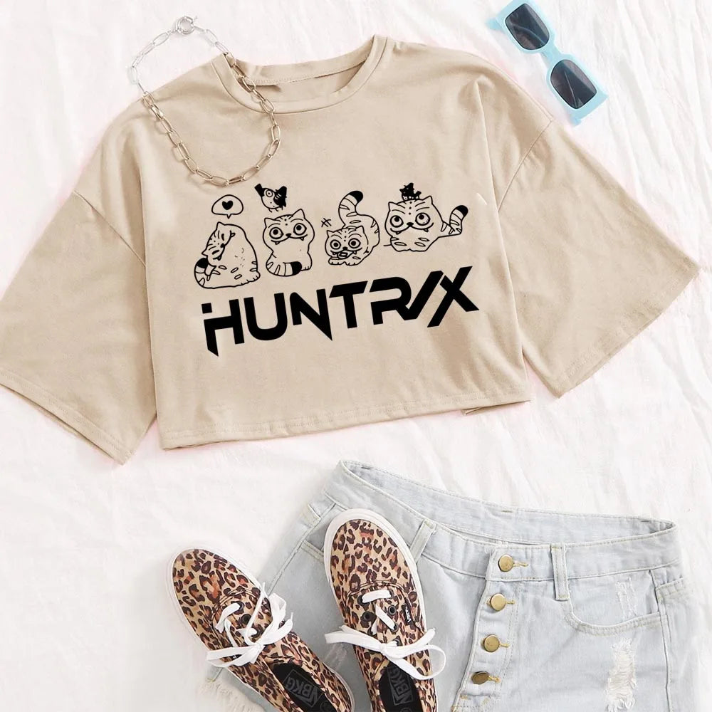 Crop Poleta Guerras Kpop - Top Corto Anime Tigre