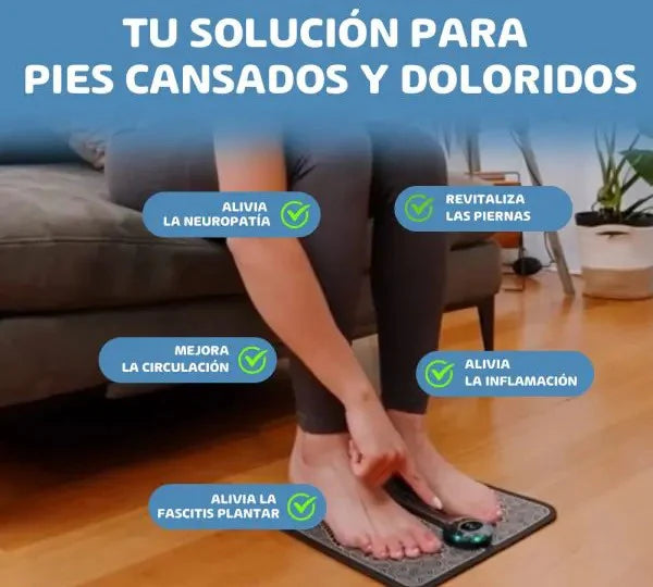 Alfombra Masajeadora Eléctrica para Pies - Alivio y Relajación Instantánea