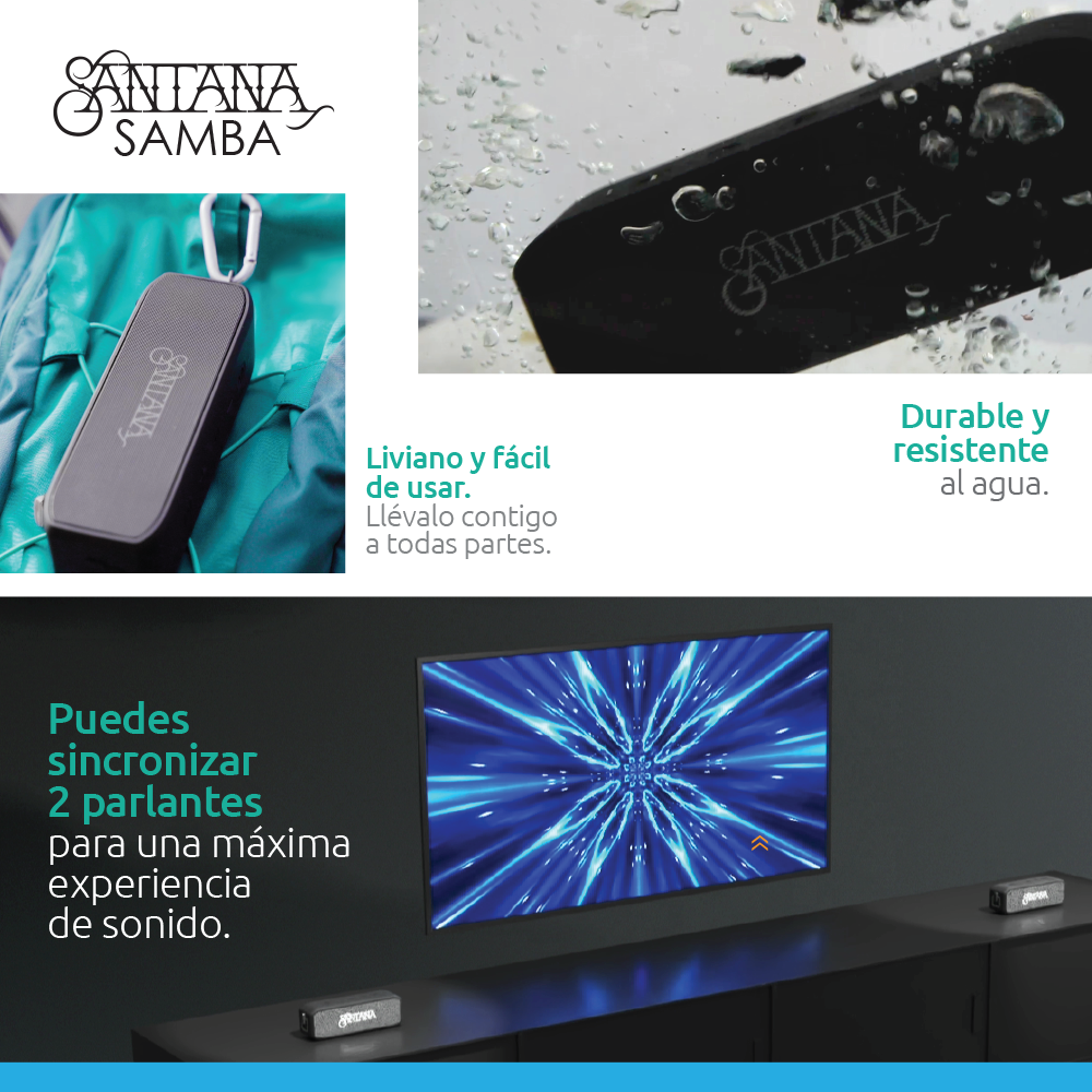 Parlante Bluetooth Santana Samba 5.1