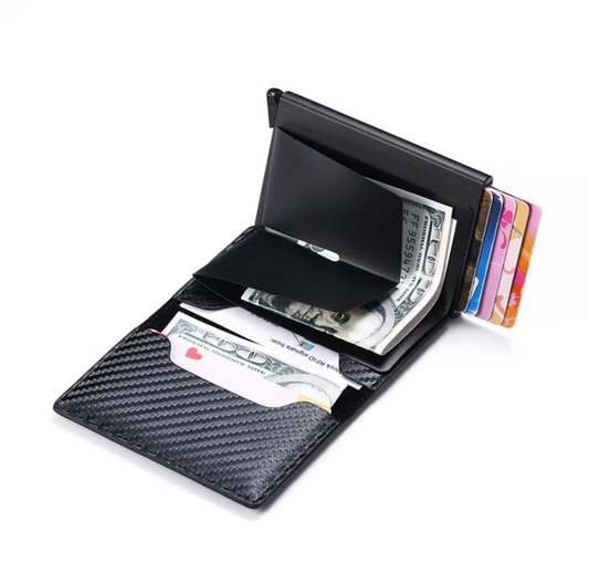 Billetera Porta Tarjetas con Protección RFID - Seguridad y Estilo