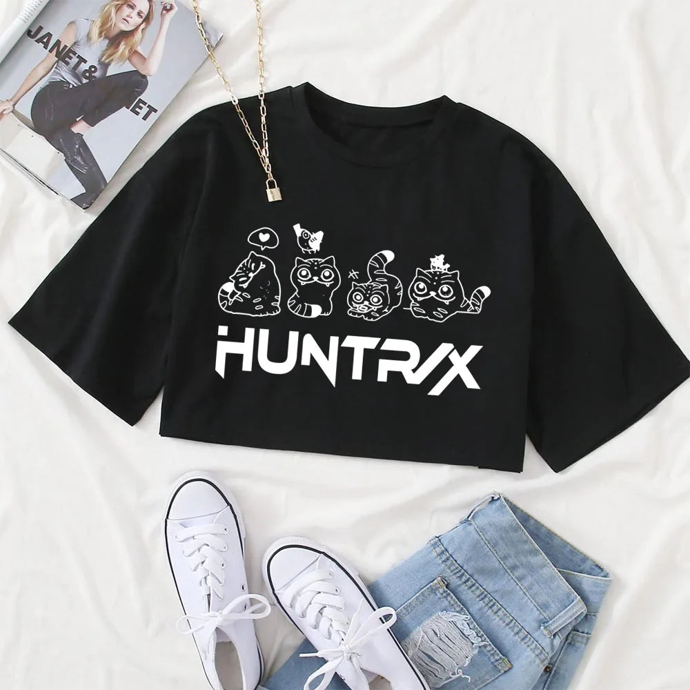 Crop Poleta Guerras Kpop - Top Corto Anime Tigre