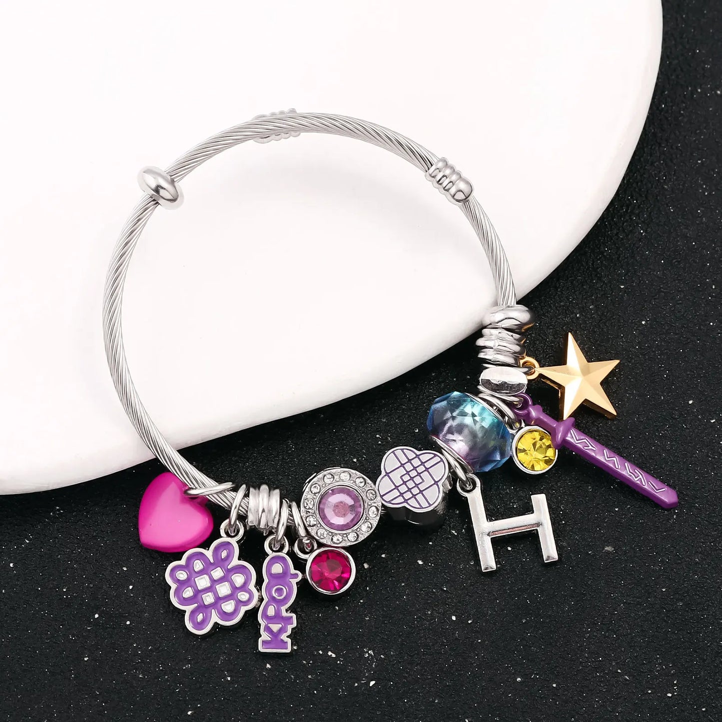 Pulsera Huntrix Guerreras Kpop - Cuentas Anime Harajuku Y2K