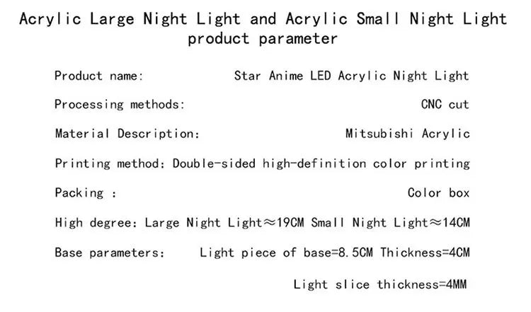 Lámpara LED Acrílico K-POP Demon Hunters con Control Remoto - Decoración Dormitorio