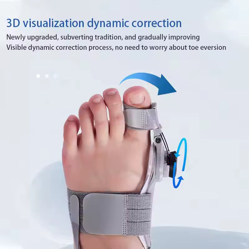 Corrector de Juanetes Ajustable - Férula Ortopédica para Hallux Valgus