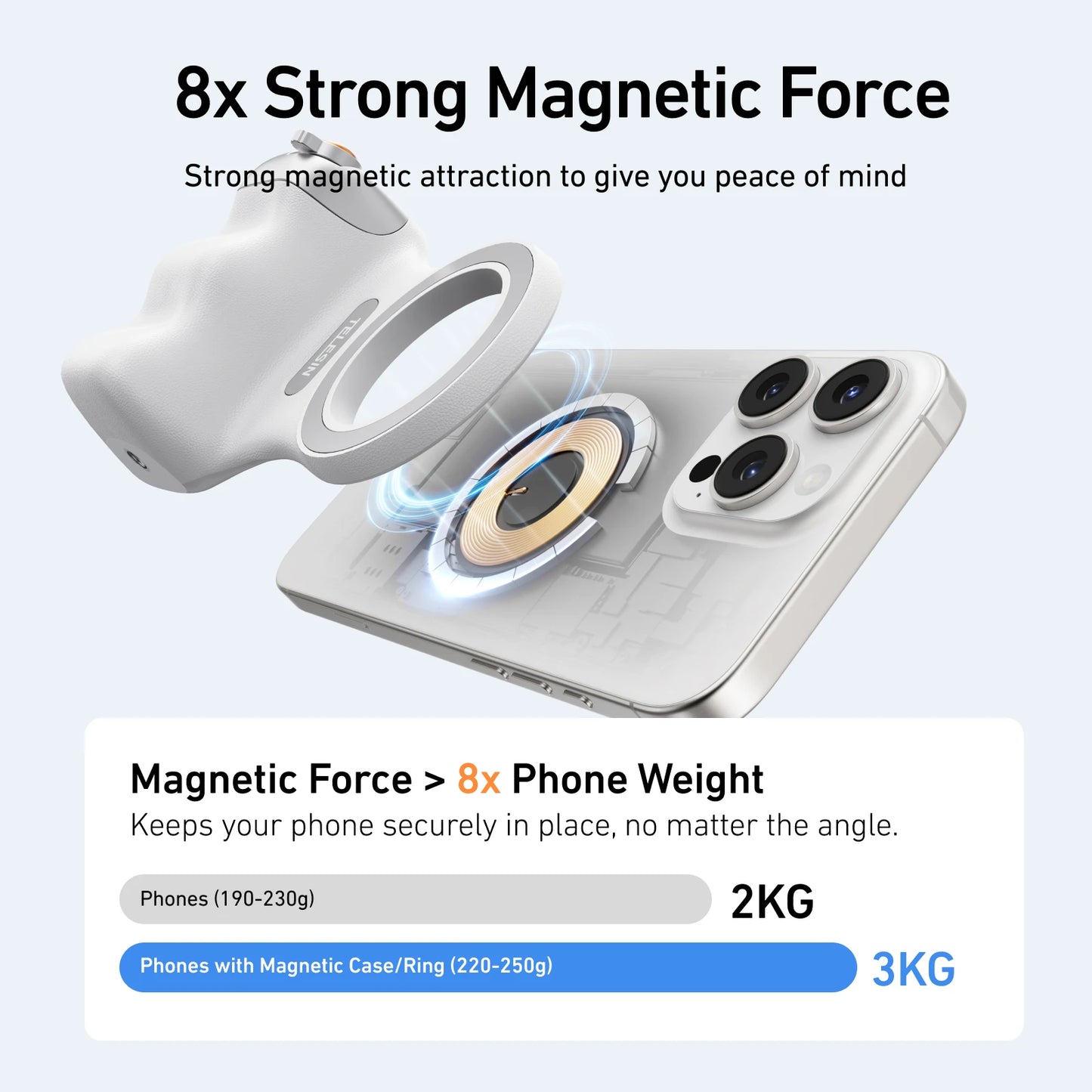 Soporte magnético con control remoto para tu celular