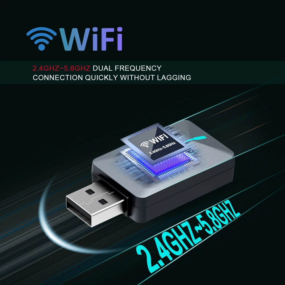 Adaptador Inalámbrico 2 en 1 CarPlay & Android Auto