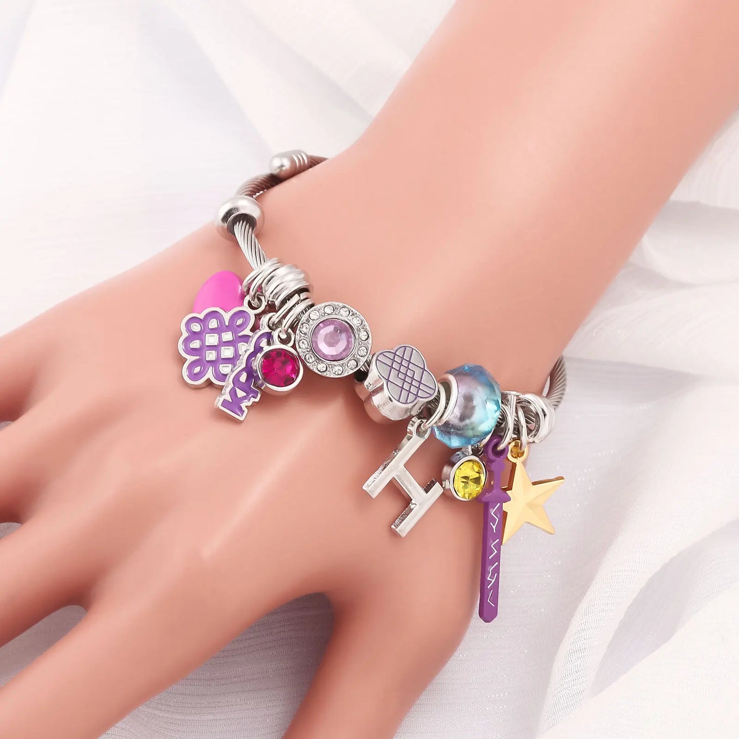 Pulsera Huntrix Guerreras Kpop - Cuentas Anime Harajuku Y2K