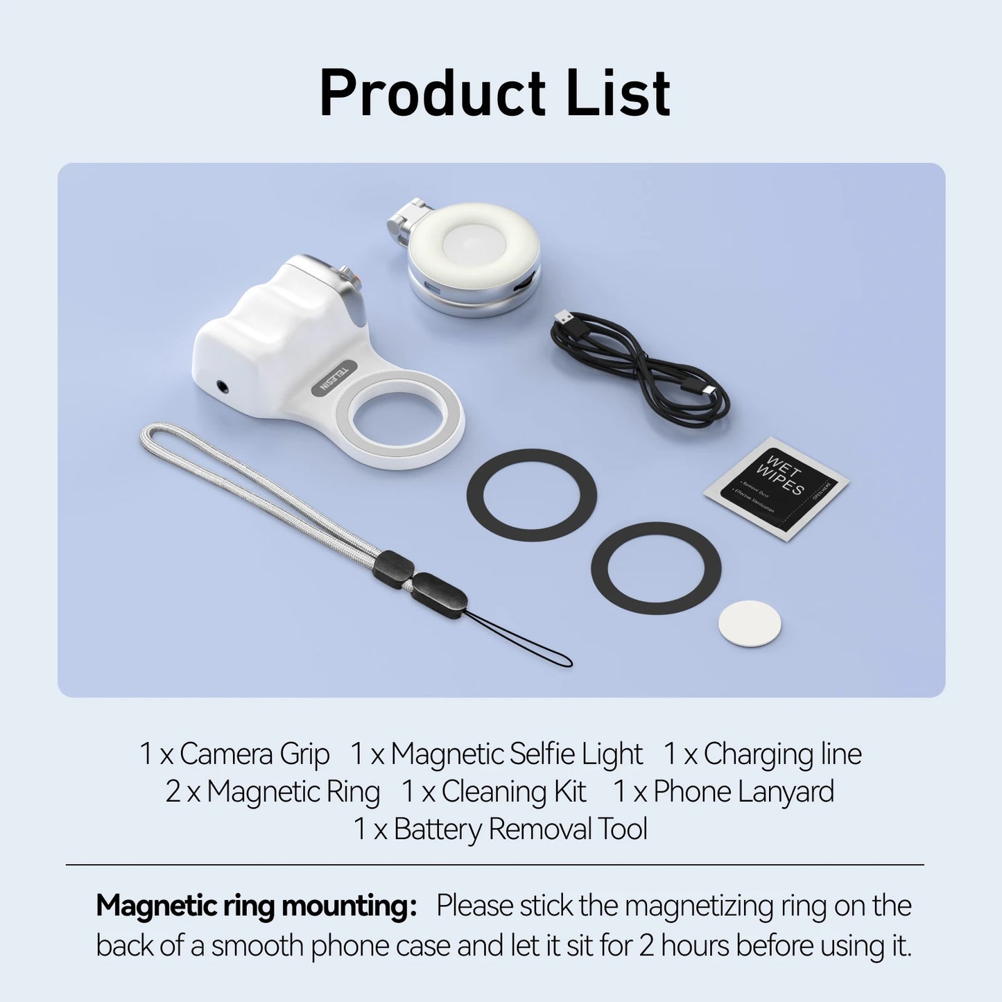 Soporte magnético con control remoto para tu celular